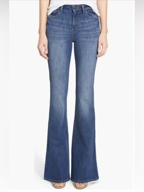 DL1961 Heather High Rise Flare Jeans Medium Wash Denim 29" Waist